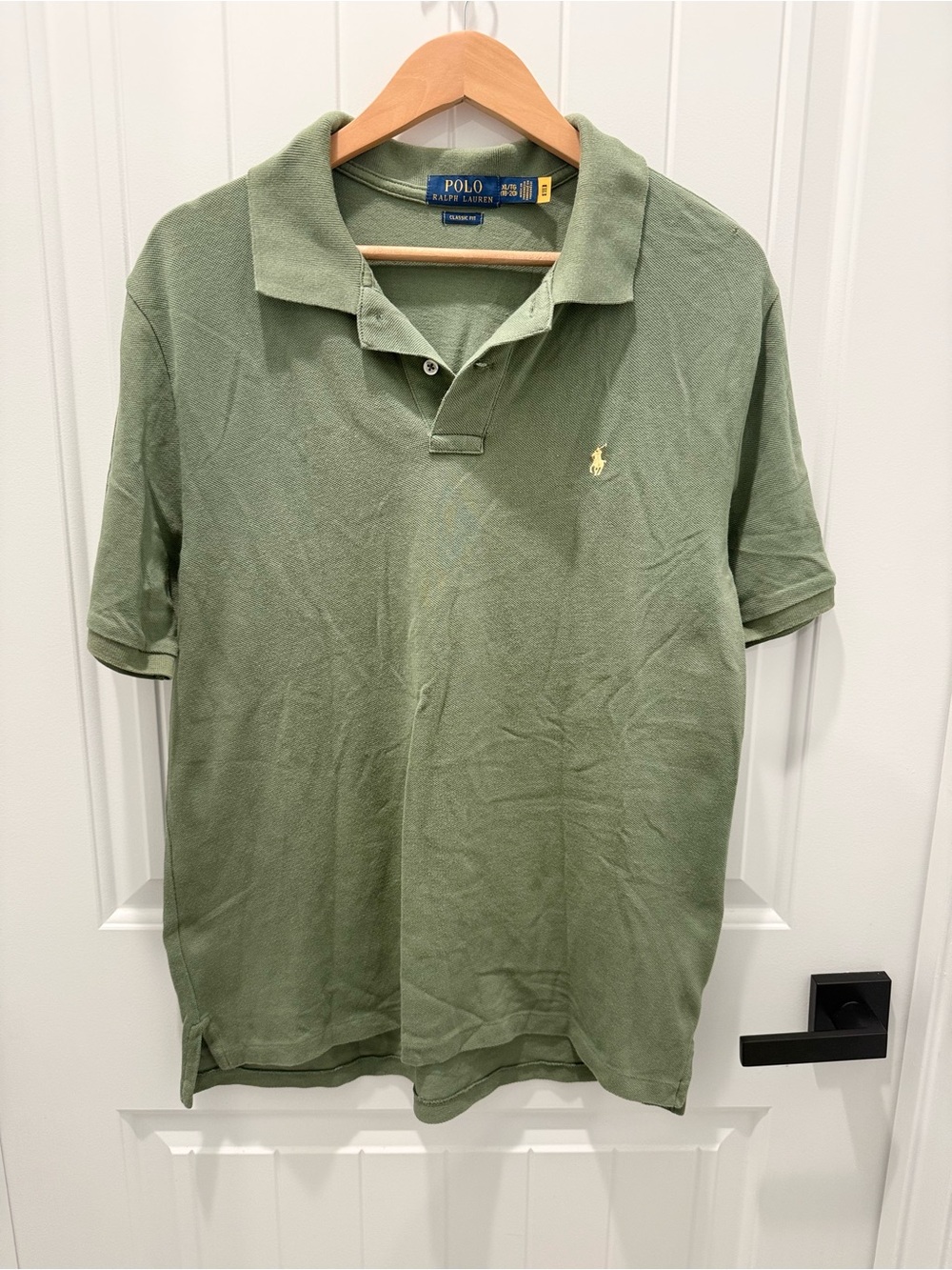 Ralph Lauren kids Olive Green Polo Shirt with Embroidered Pony
